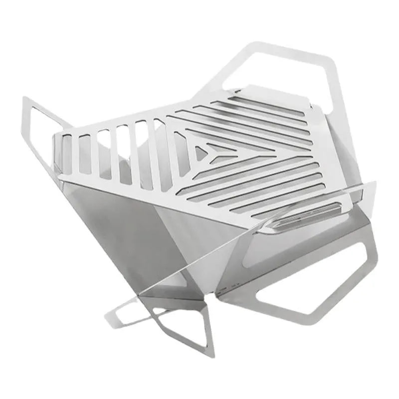 triangle fire pit, collapsible grill, fire pit, outdoor fire pit file, grill dxf files, bbq metal grill, portable dxf firepit, camping bbq