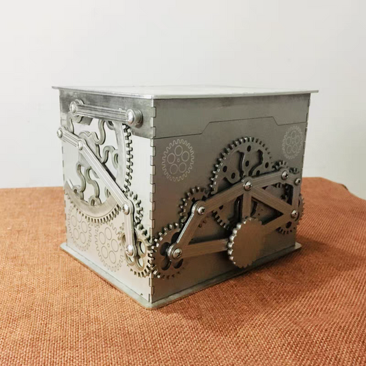 Gear Rotary Storage Box for Laser Cutting Machine Drawing - Precision 3D Digital Fabrication Files