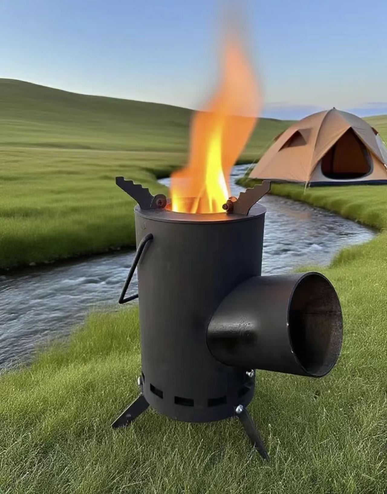 Portable Outdoor Rocket Stove