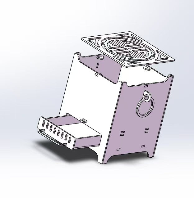 Assembled stove drawings