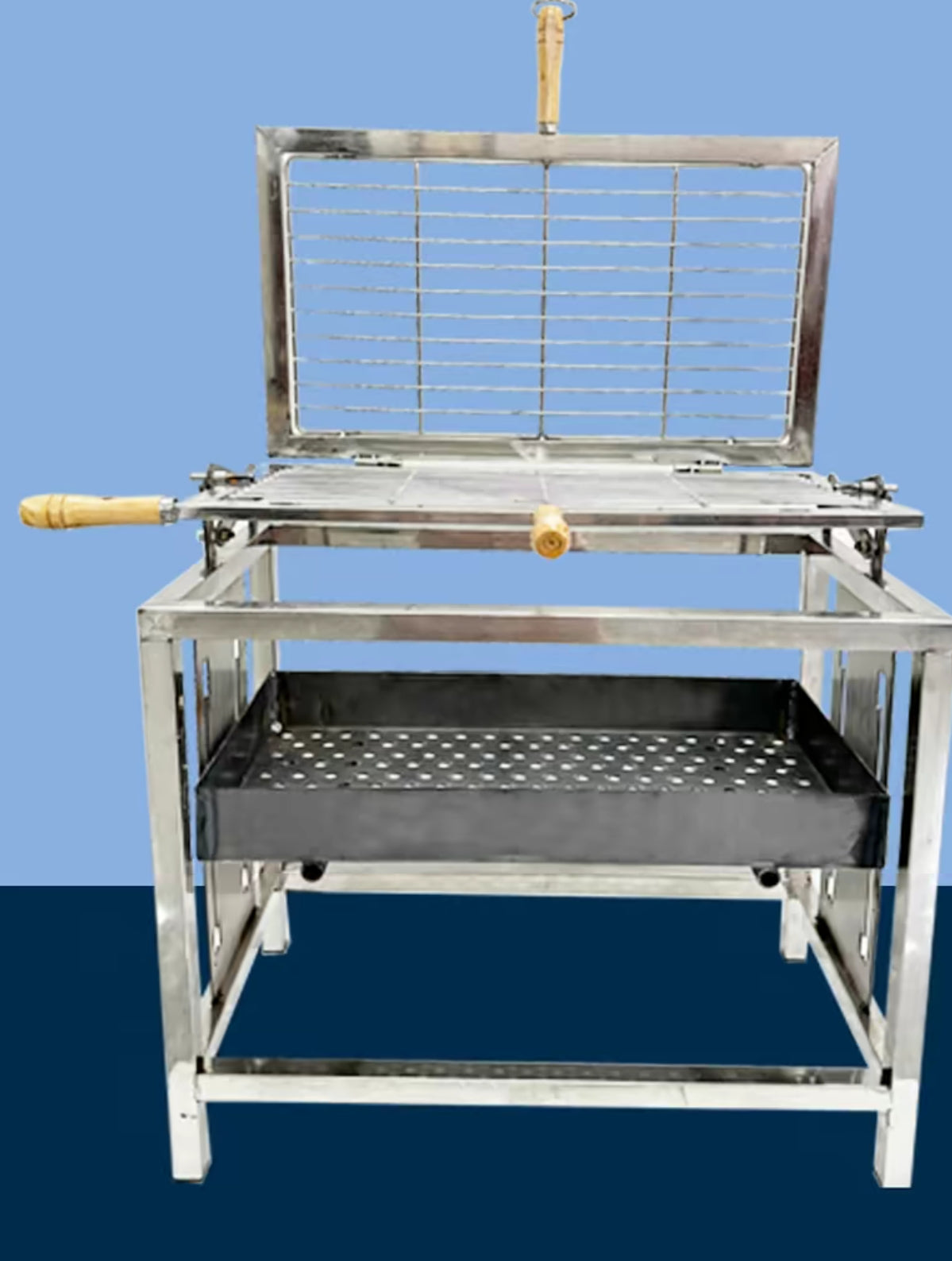 Flip over barbecue grill